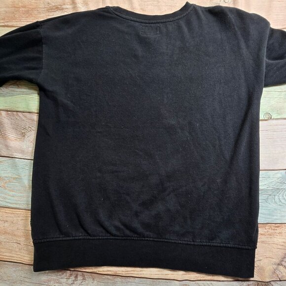 Vans X Kendra Dandy Womens Black Sweatshirt With Egg Face Graphic - Picture 3 of 8